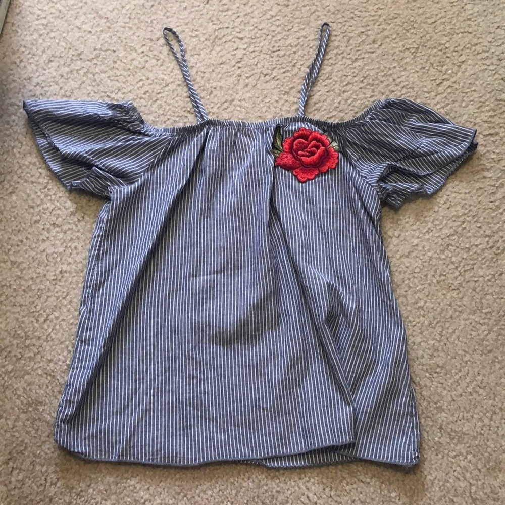 Charming Charlie straps/off the shoulder top.